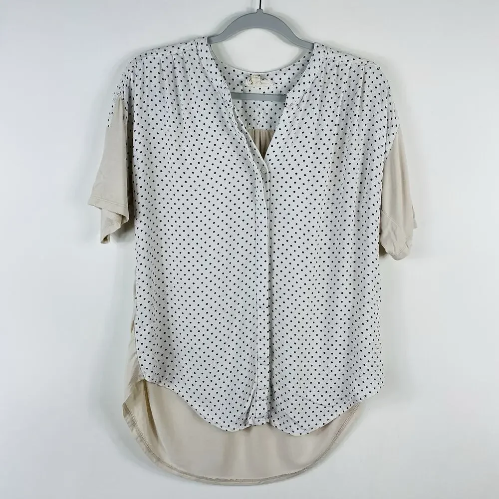 Porridge By Anthropologie Top Small Polka Dot Alexa Tunic - Picture 3 of 11